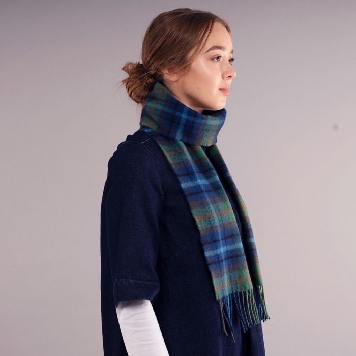 Bowhill Lambswool Tartan Scarf - New York City - Image 5
