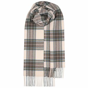 Bowhill Lambswool Tartan Scarf - Stewart Blue Dress