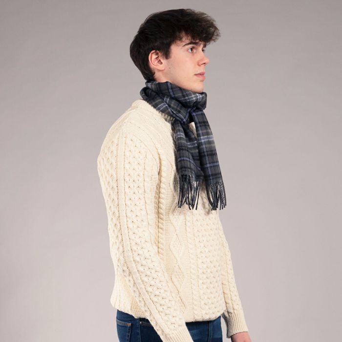 Bowhill Lambswool Tartan Scarf - Scotland Forever Antique - Image 5