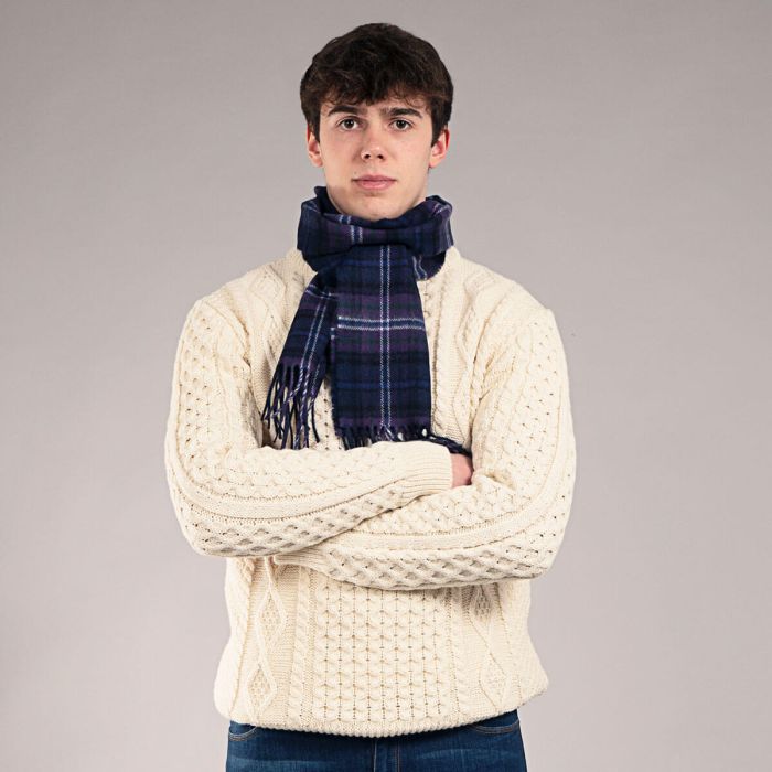 Bowhill Lambswool Tartan Scarf - Scotland Forever Modern - Image 2