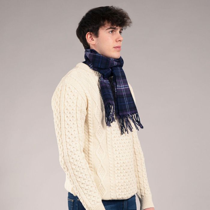 Bowhill Lambswool Tartan Scarf - Scotland Forever Modern - Image 3