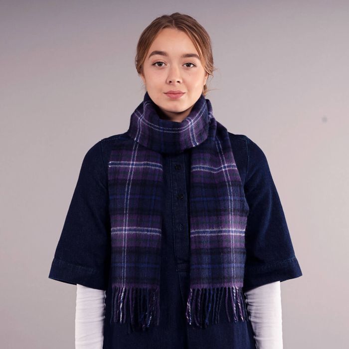 Bowhill Lambswool Tartan Scarf - Scotland Forever Modern - Image 4