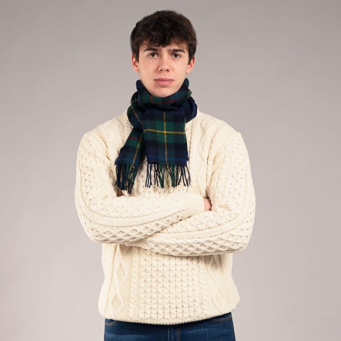 Bowhill Lambswool Tartan Scarf - Smith Modern - Image 2