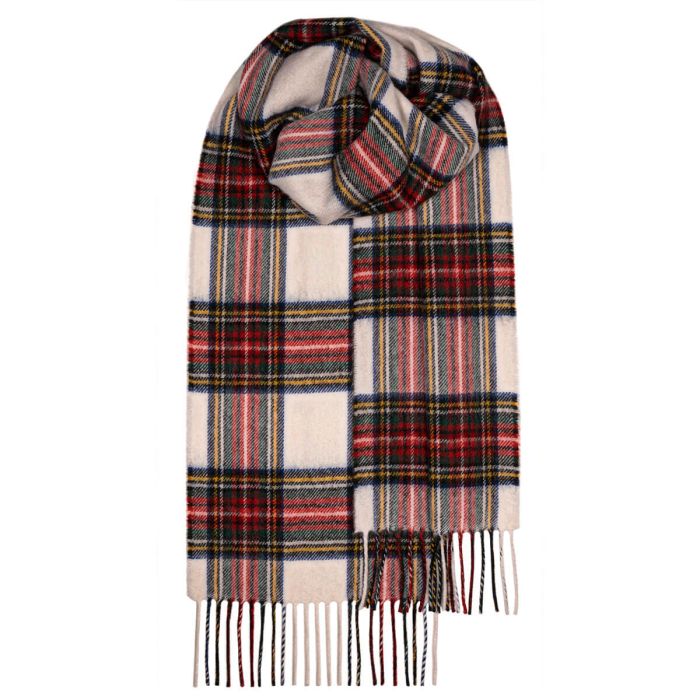 Bowhill Lambswool Tartan Scarf - Stewart Dress Modern