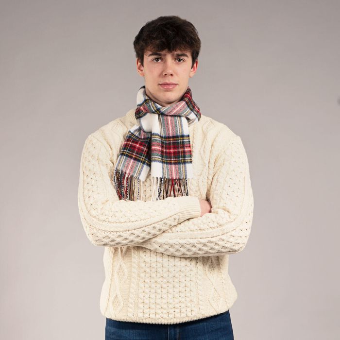 Bowhill Lambswool Tartan Scarf - Stewart Dress Modern - Image 5