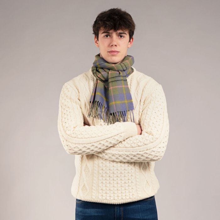 Bowhill Lambswool Tartan Scarf - Taylor Ancient - Image 2