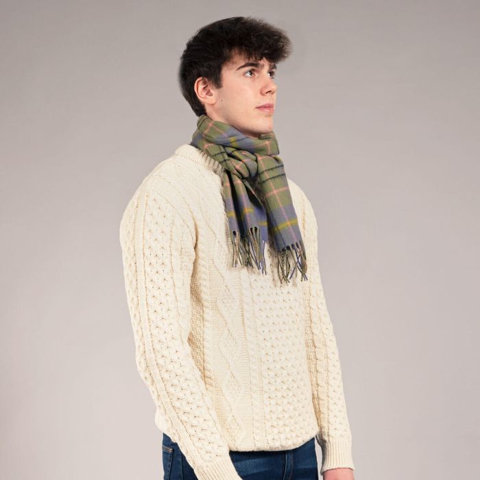 Bowhill Lambswool Tartan Scarf - Taylor Ancient - Image 3