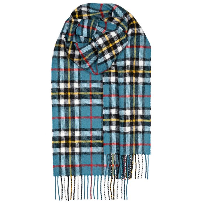 Bowhill Lambswool Tartan Scarf - Thomson Blue