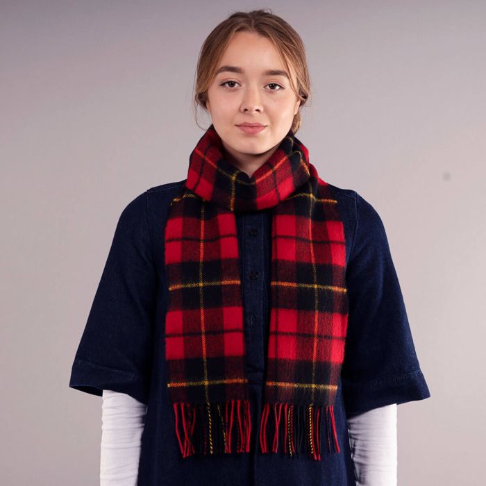 Bowhill Lambswool Tartan Scarf - Wallace Modern - Image 5