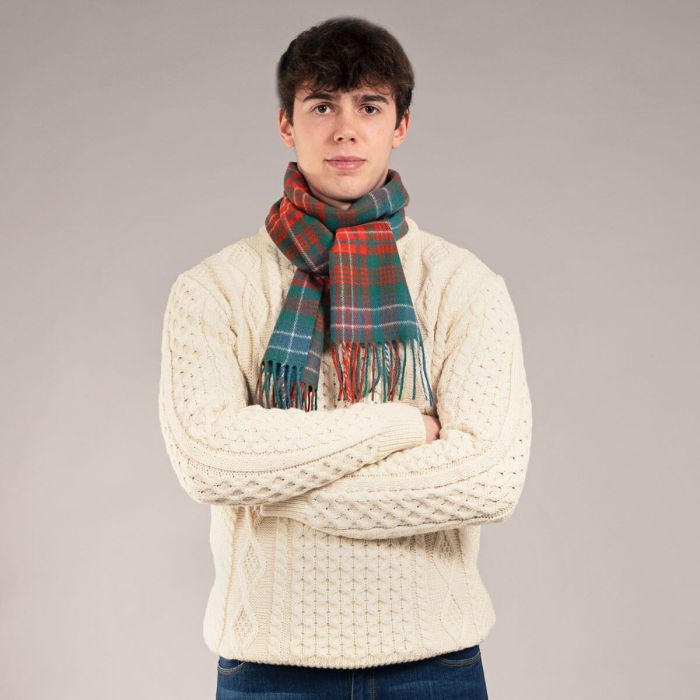 Bowhill Lambswool Tartan Scarf - Wilson Ancient - Image 2