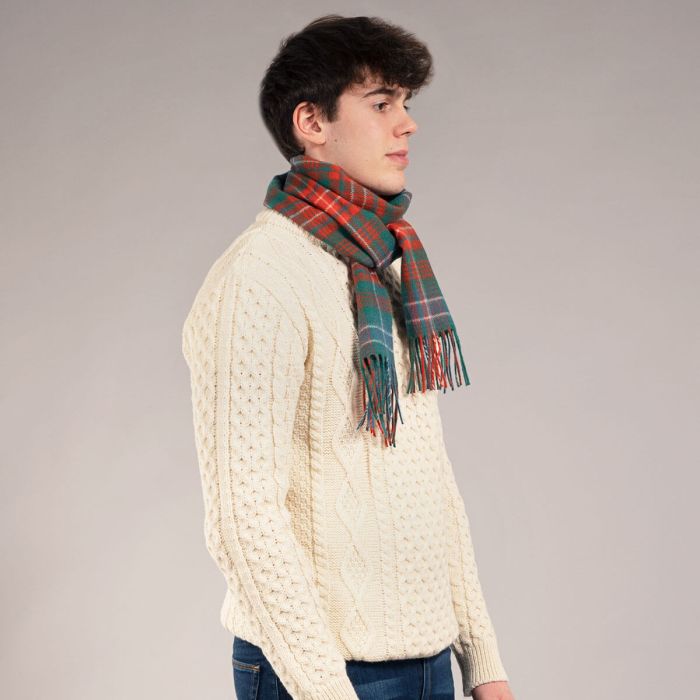 Bowhill Lambswool Tartan Scarf - Wilson Ancient - Image 3