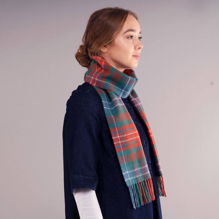 Bowhill Lambswool Tartan Scarf - Wilson Ancient - Image 4
