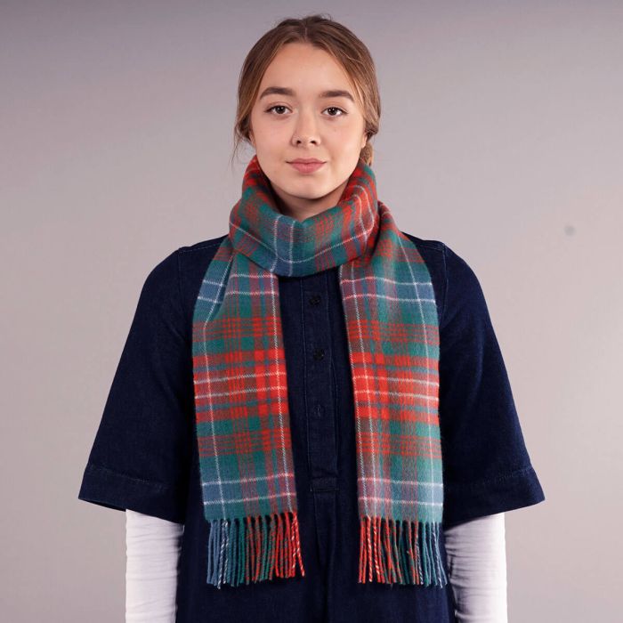 Bowhill Lambswool Tartan Scarf - Wilson Ancient - Image 5