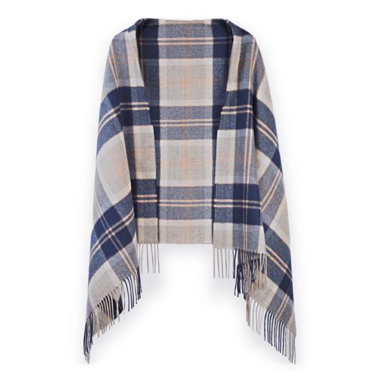 Bannockbane Grey Tartan 100% Lambswool Stole