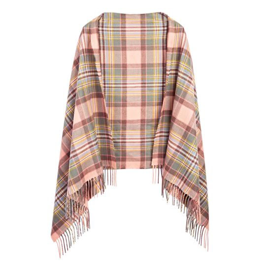Dundee Rose Tartan 100% Lambswool Stole