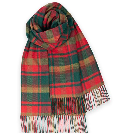 Maple Leaf Canadian Tartan 100% Lambswool Stole - Image 2