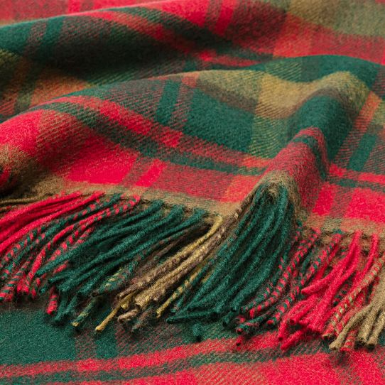 Lambswool Serape - Maple Leaf Canadian Tartan - Image 3
