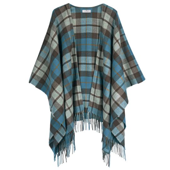 Lambswool Serape - Rose Hunting Grey Tartan
