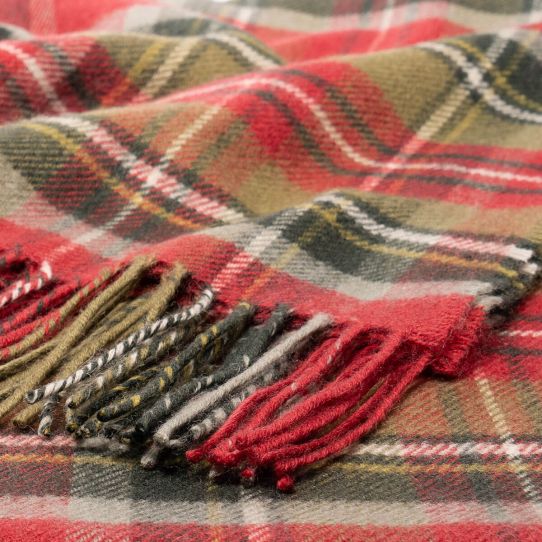 Lambswool Serape - Stewart Prince Charles Edward Weathered Tartan - Image 2