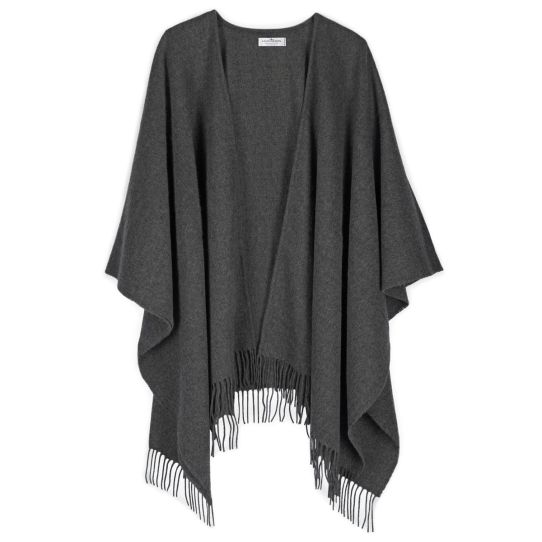 Lambswool Serape - Charcoal