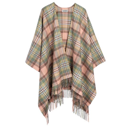 Lambswool Serape - Dundee Rose Tartan