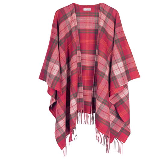 Lambswool Serape - Lochcarron Hunting Rose Tartan