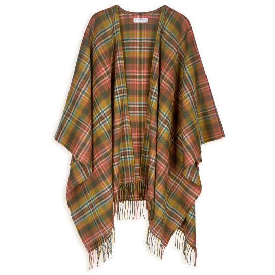 Lambswool Serape - Scott Green Antique Tartan