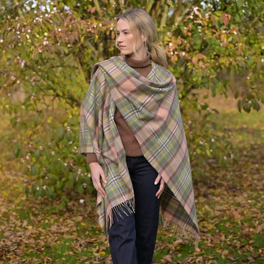 Lambswool Serape - Dundee Rose Tartan - Image 2