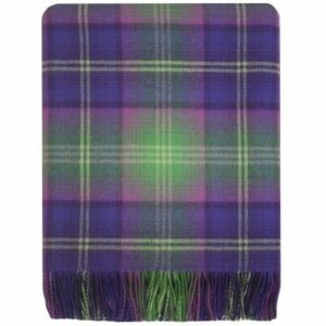 Troon Bright Check Tartan Lambswool Serape