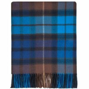 Lambswool Blanket - Buchanan Blue Tartan